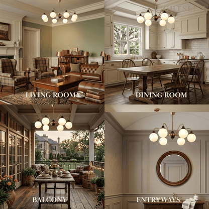 Modern Glass Chandelier 