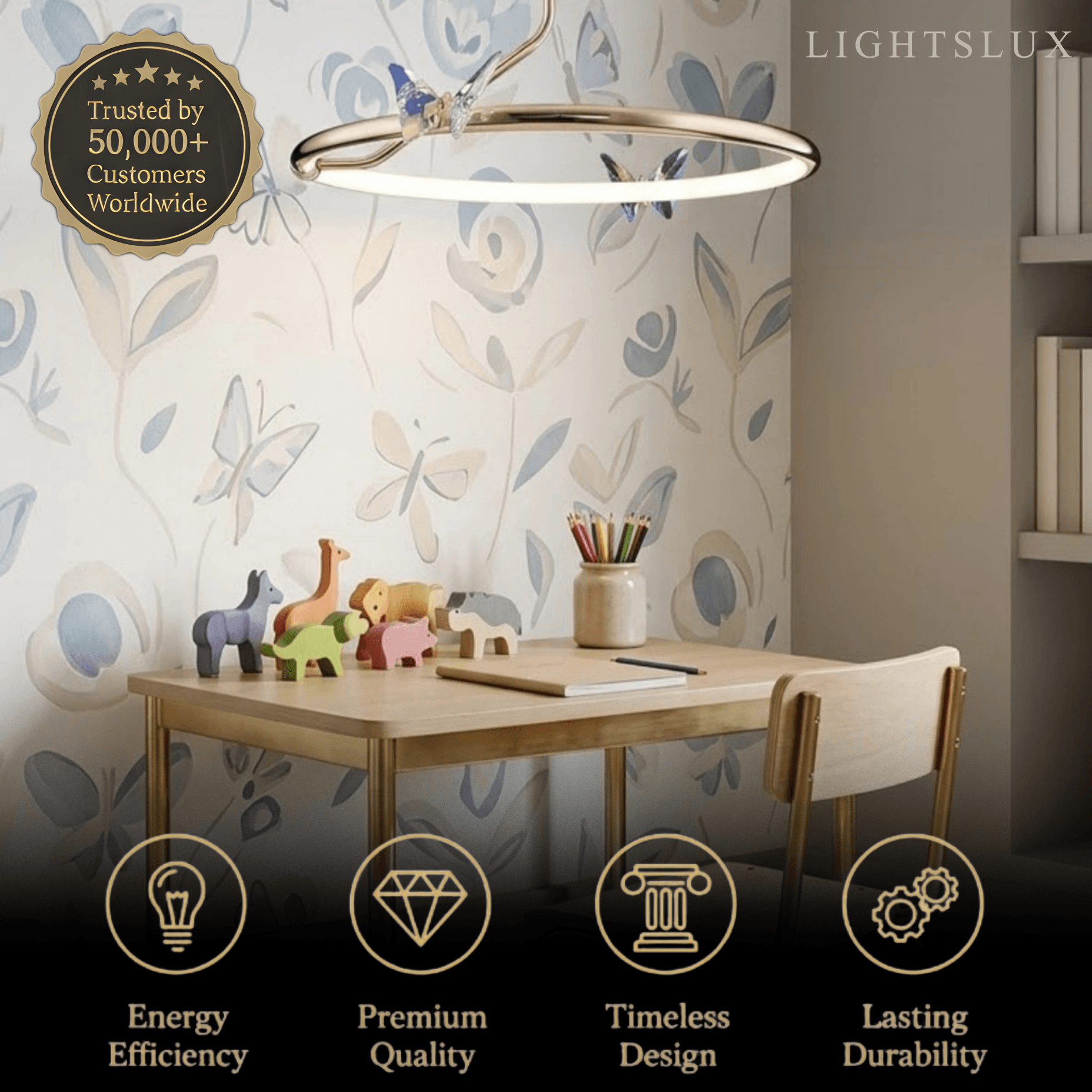 Excelis Enchanting Butterfly Ceiling Light 