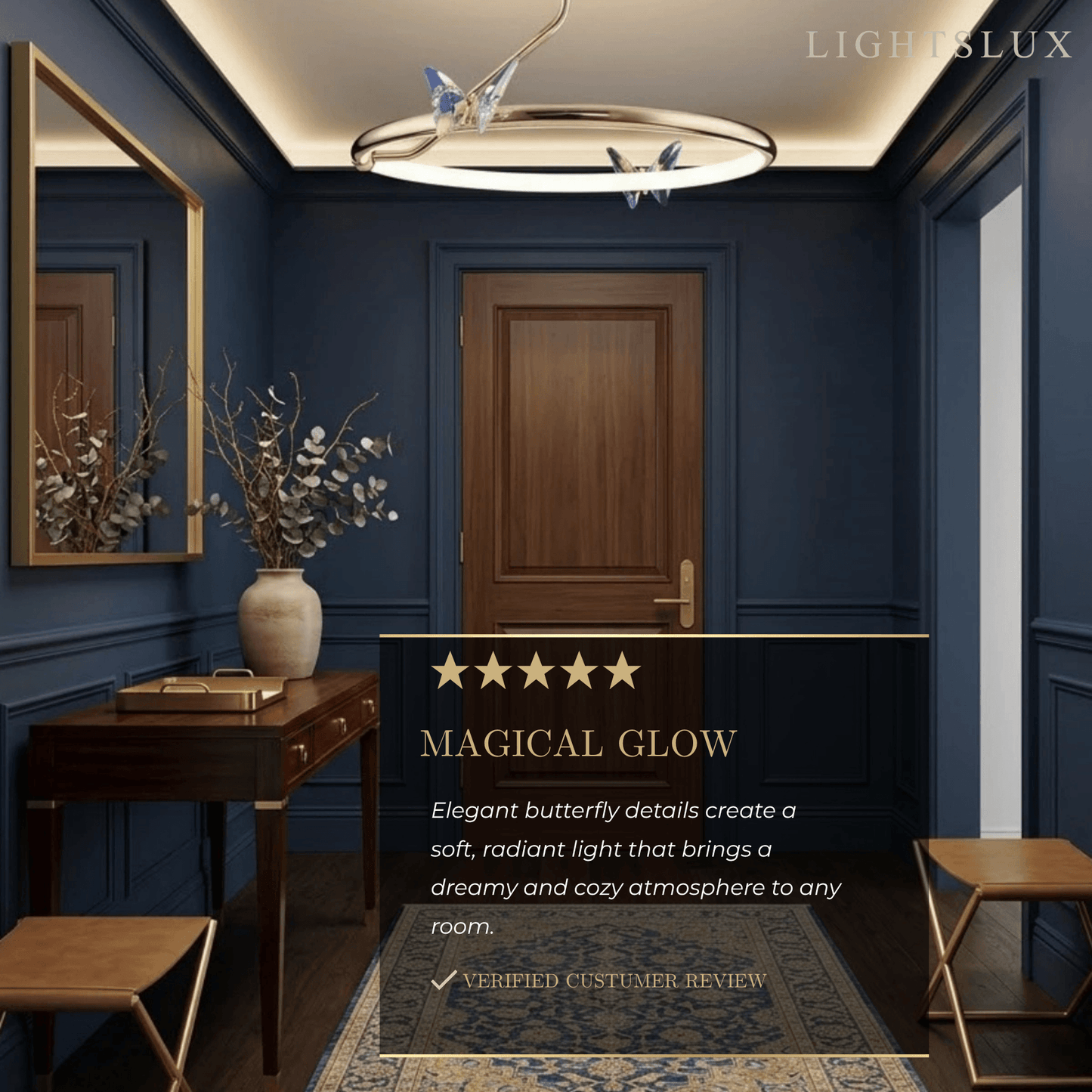 Excelis Enchanting Butterfly Ceiling Light