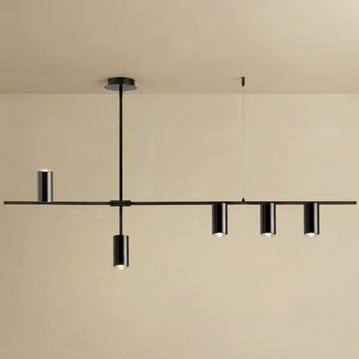 Ceiling Light — Metal & Acrylic with Gold or Black for Dining Room