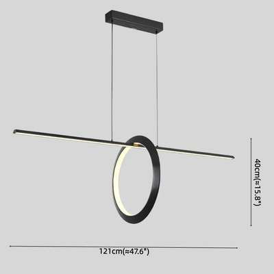 Minimalist Pendant Light — Metal & Silica Gel with Black & White 