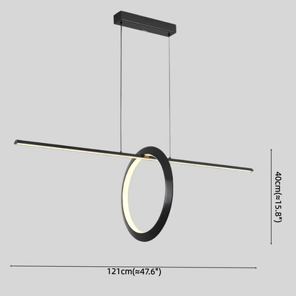 Minimalist Pendant Light — Metal & Silica Gel with Black & White 
