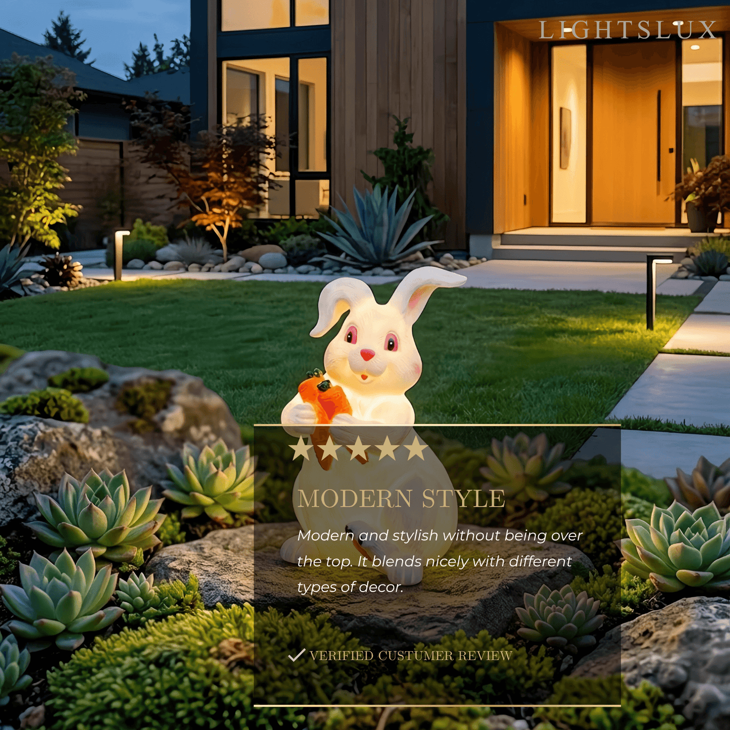 Easter Bunny Lawn Lamp 