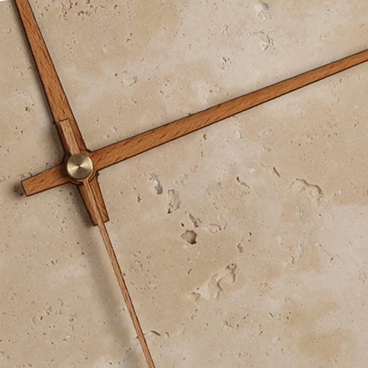 Lámpara de pared Strata minimalista - Piedra natural travertino para sala de estar