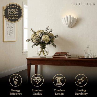 Modern Wall Lamp — Plaster White