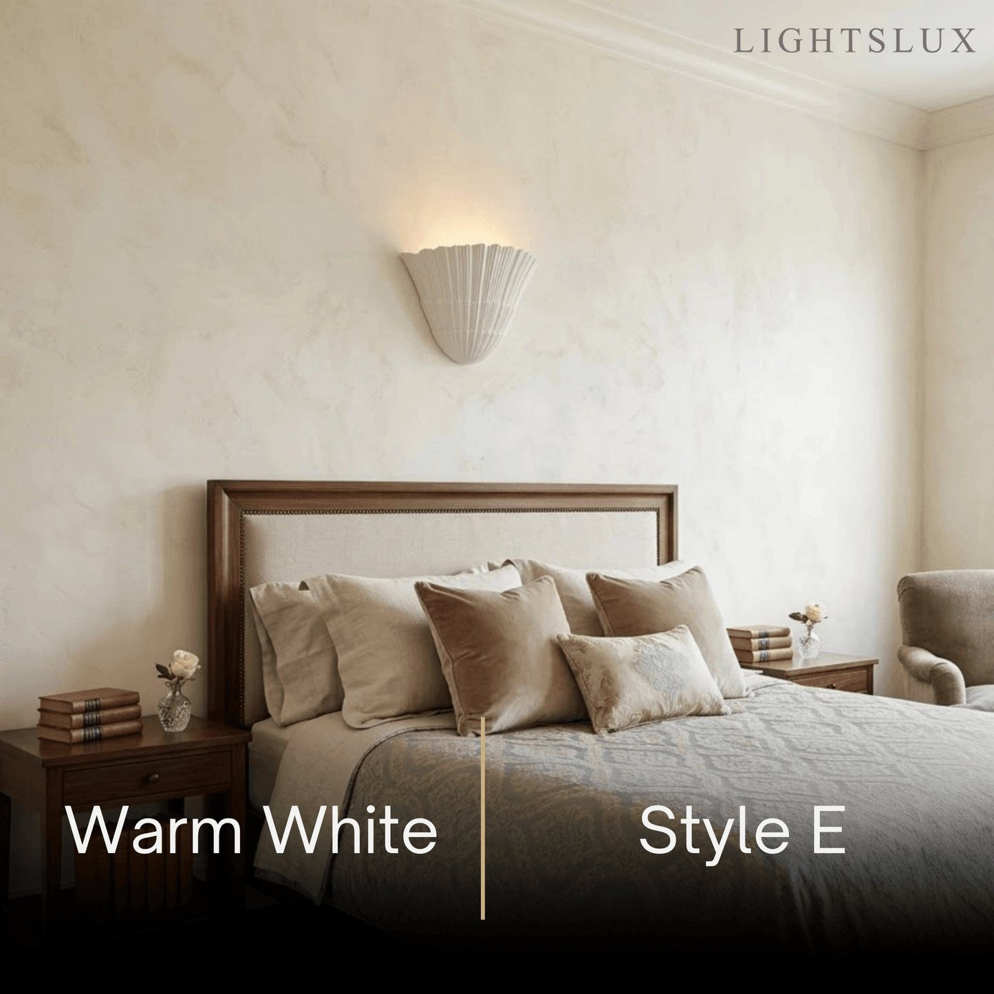 Modern Wall Lamp — Plaster White