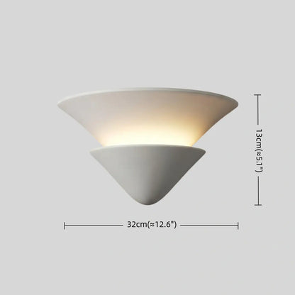 Modern Wall Lamp — Plaster White