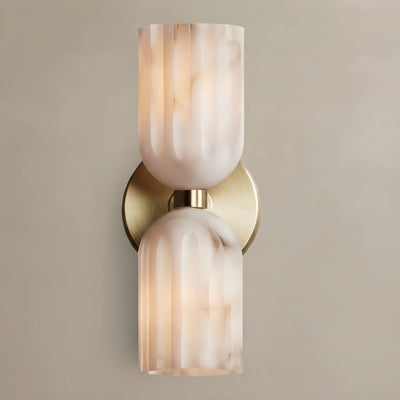 Wall Lamp — Brass & Alabaster for Indoor