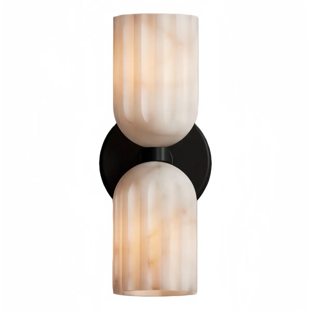 Minimalist Wall Lamp — Brass & Alabaster