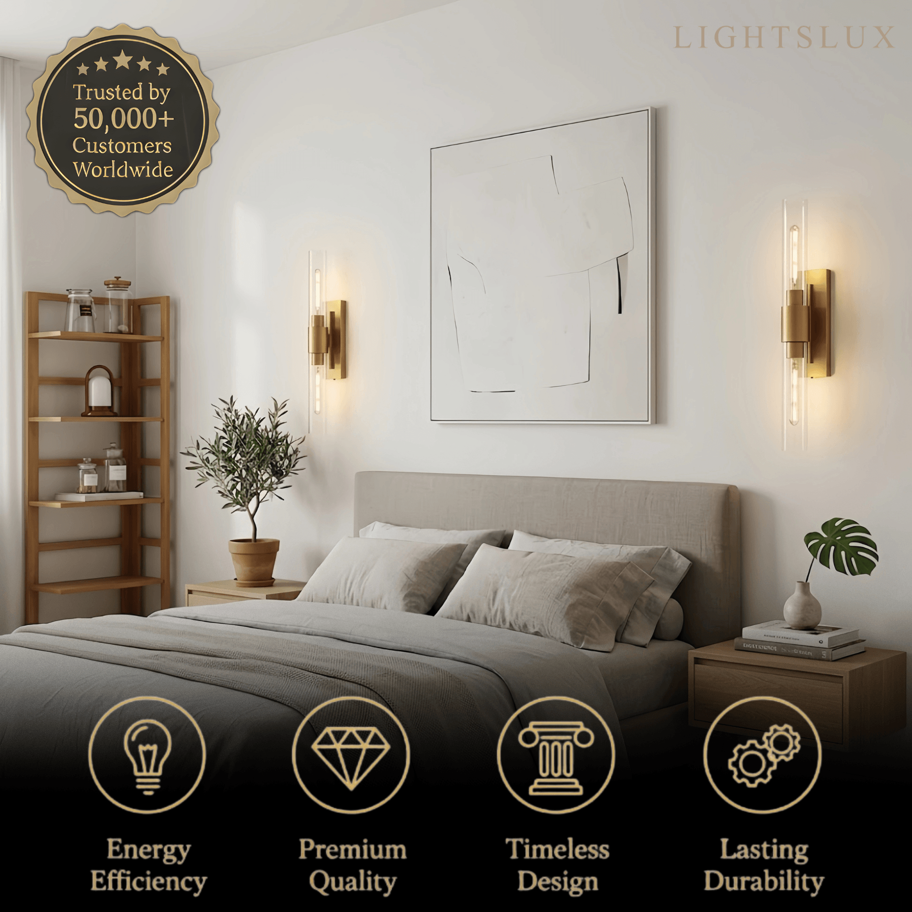 Lunara Minimalist LED Wall Lamp