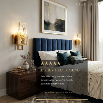Lunara Art Deco Crystal Wall Lamp 