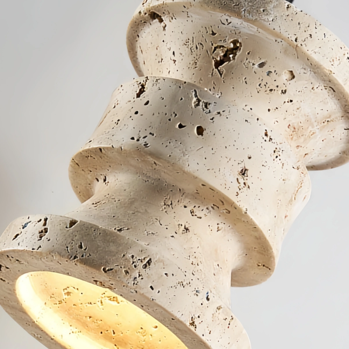 Strata Modern Travertine Pendant Light