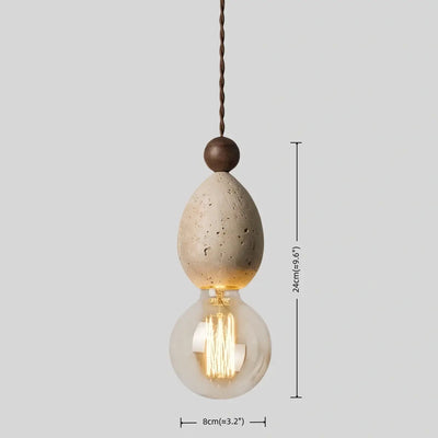 Strata Modern Travertine Pendant Light 