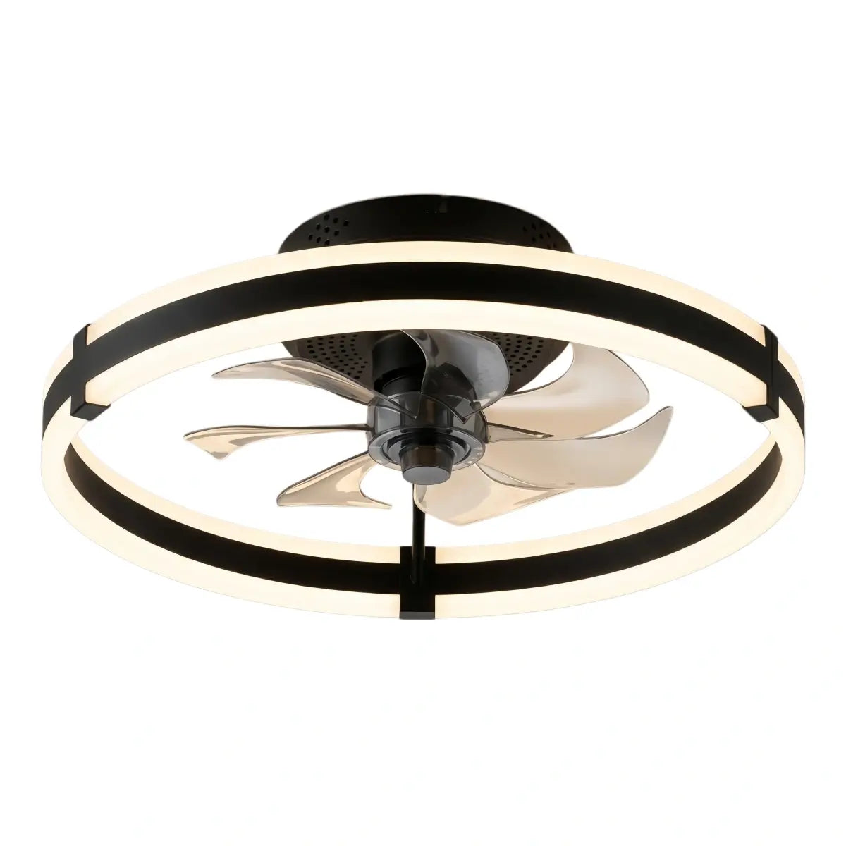 Vivara Modern Semi-Flush Ceiling Fan with Light