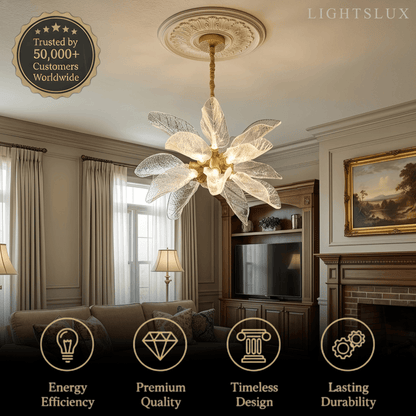 Velora Elegant Organic Chandelier 