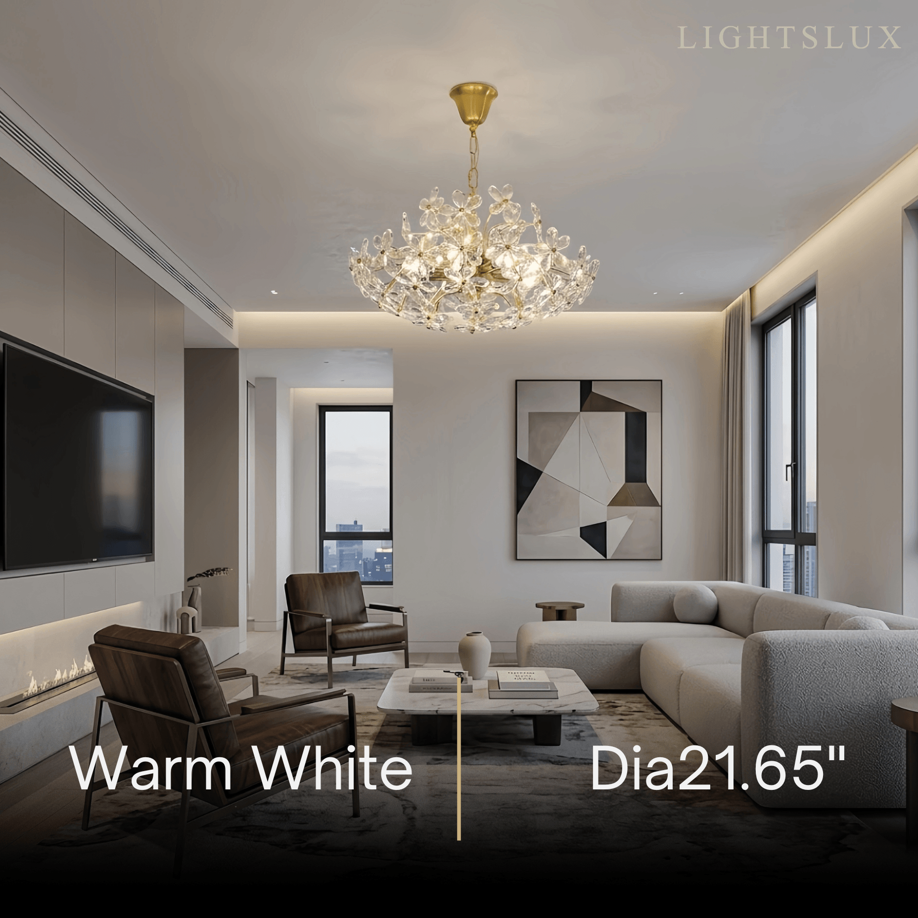Velora Modern Crystal Pendant Light 