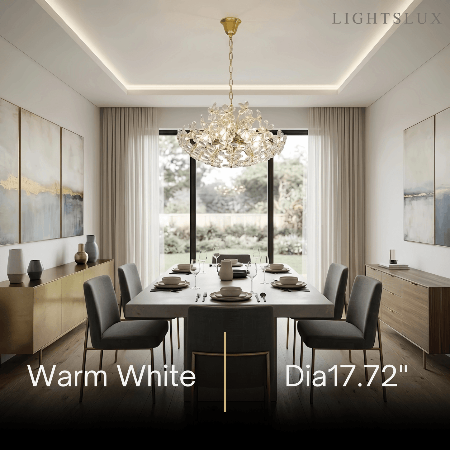 Velora Modern Crystal Pendant Light 