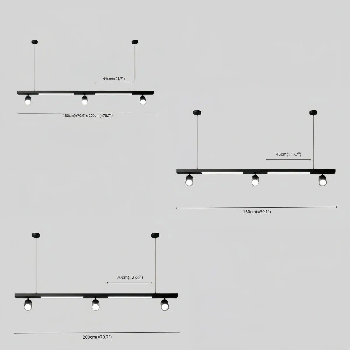 Arcato Modern Linear LED Pendant Light