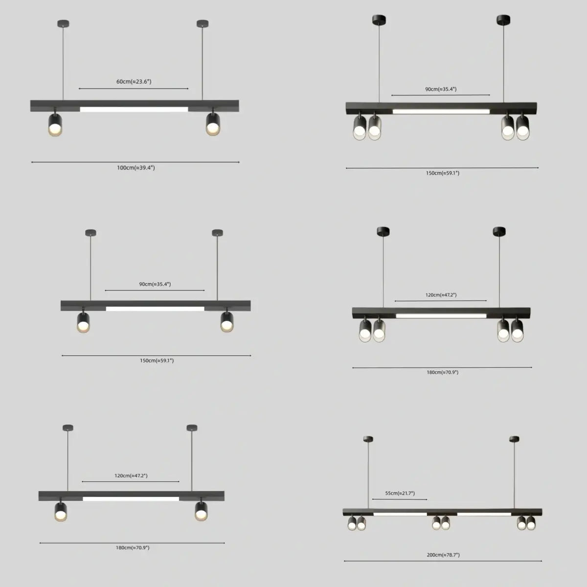 Arcato Modern Linear LED Pendant Light