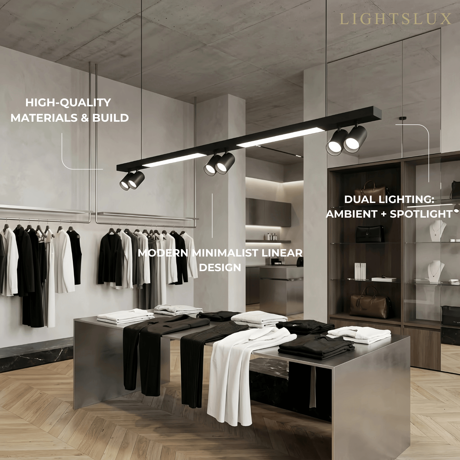 Arcato Modern Linear LED Pendant Light