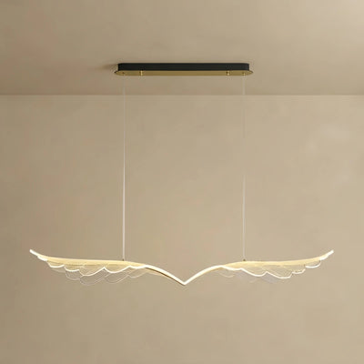 Velora Modern Nordic Pendant Light — Metal & Acrylic Black Gold for Dining Room