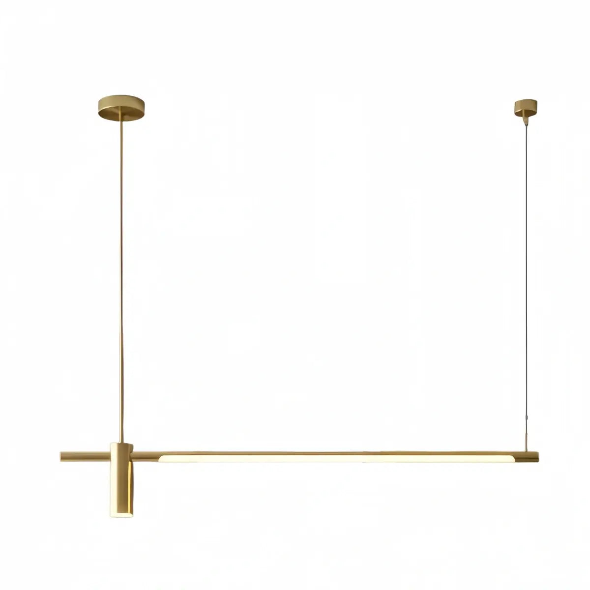 Modern Minimalist Pendant Light — Brass Gold