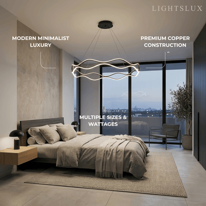 Arcato Modern Copper Chandelier 