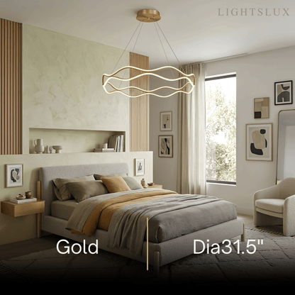 Arcato Modern Copper Chandelier 