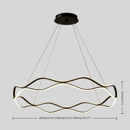 Arcato Modern Copper Chandelier 