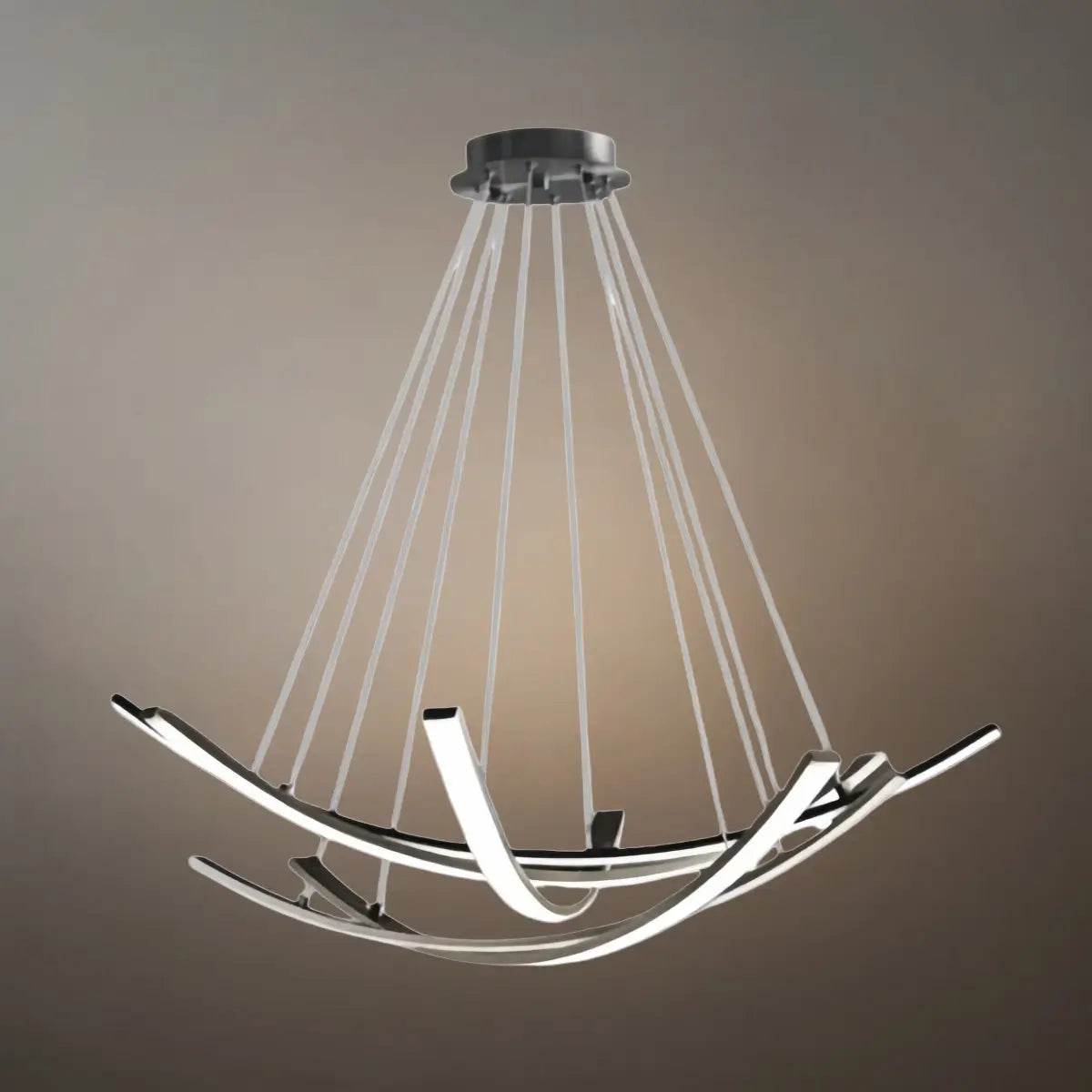 Modern Minimalist Chandelier — Brass Gold