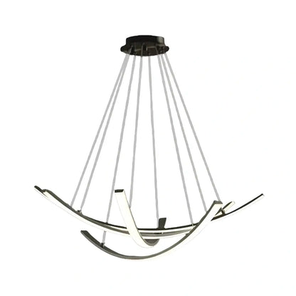 Modern Minimalist Chandelier — Brass Gold