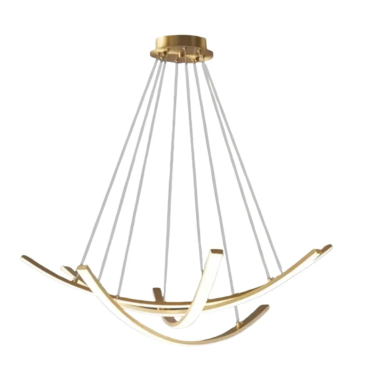 Modern Minimalist Chandelier — Brass Gold
