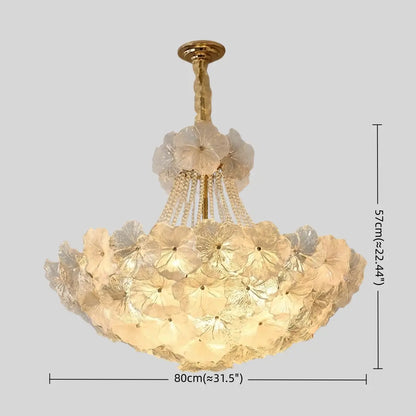 Elegant Crystal Chandelier -- Iron & Glass