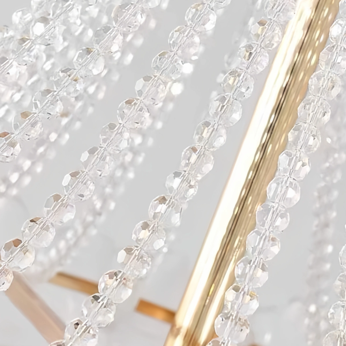 Lámpara de araña de cristal elegante Excelis – Hierro y cristal para comedor y sala de estar