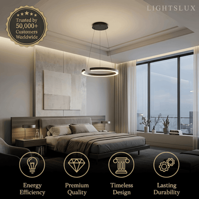 Sandora Modern Multi-Ring Chandelier 