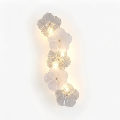 Lámpara de pared moderna Velora - Acero al carbono y cristal blanco para dormitorio y sala de estar