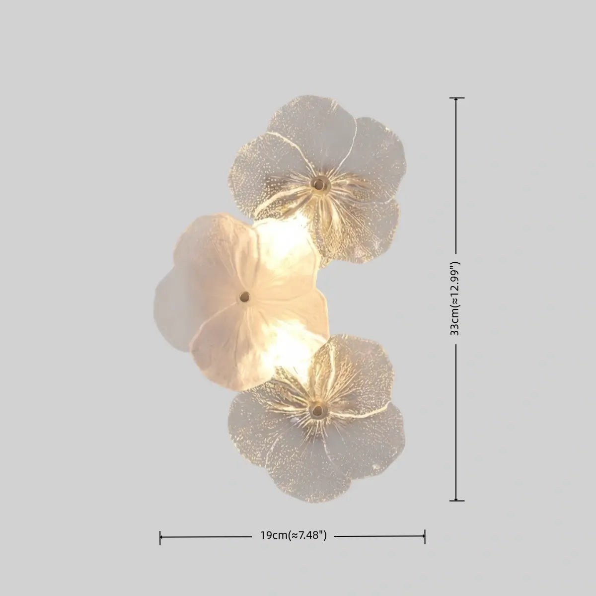 Modern Wall Lamp -- Carbon Steel & Glass White