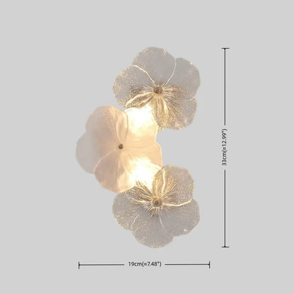Modern Wall Lamp -- Carbon Steel & Glass White