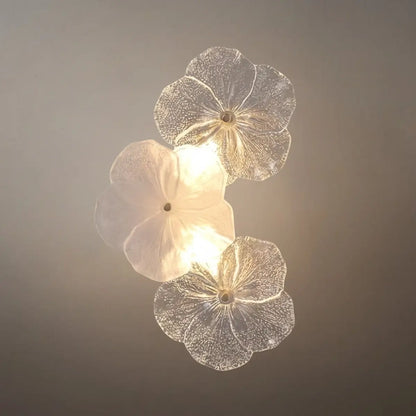 Modern Wall Lamp -- Carbon Steel & Glass White