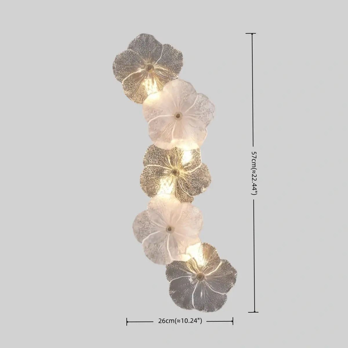 Modern Wall Lamp -- Carbon Steel & Glass White
