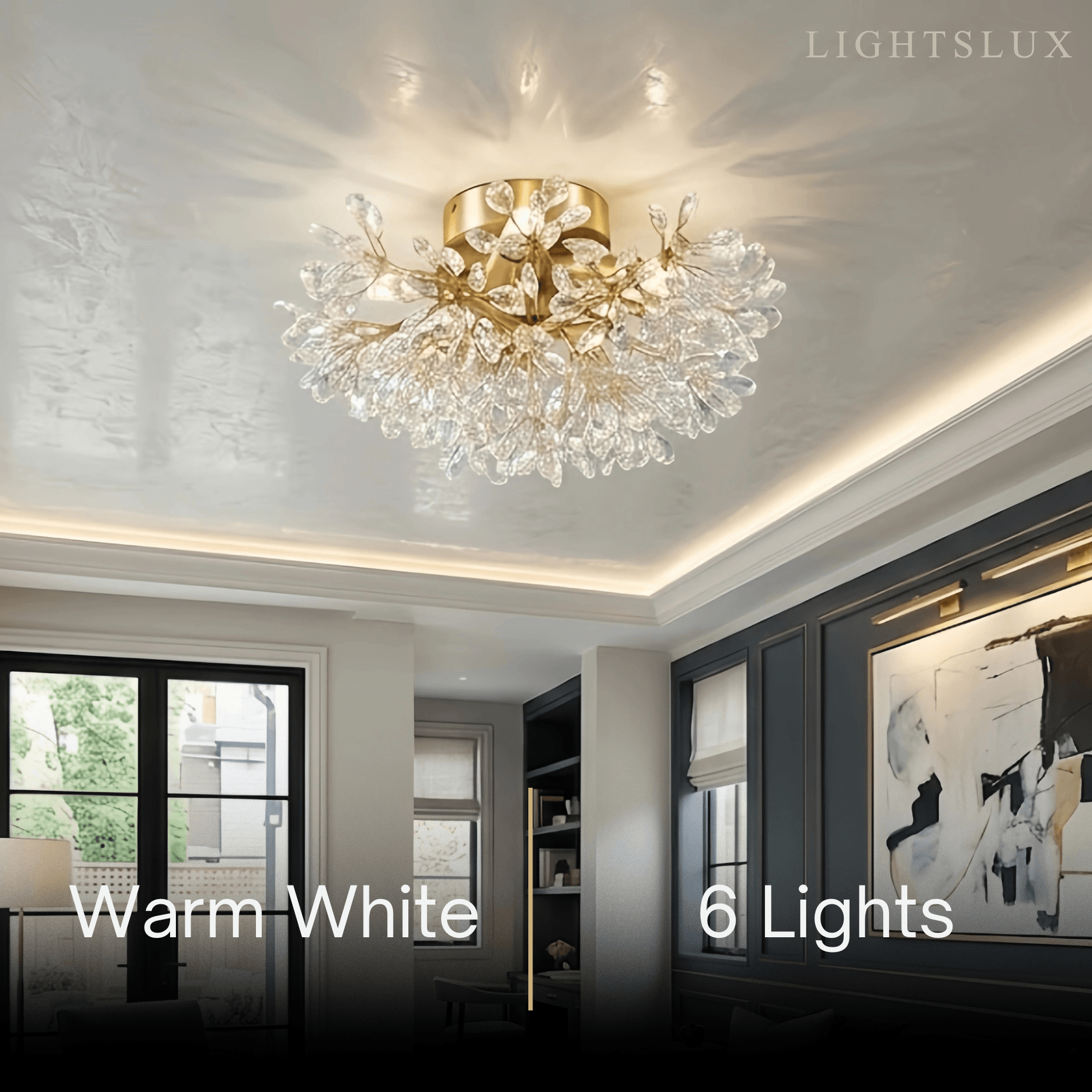 Excelis Elegant Semi-Flush Ceiling Light