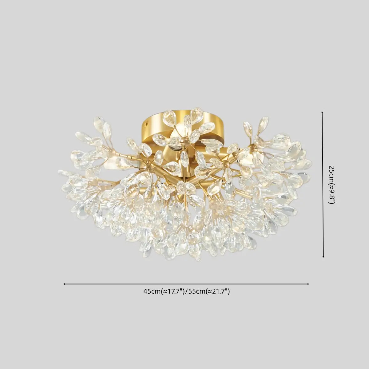 Excelis Elegant Semi-Flush Ceiling Light