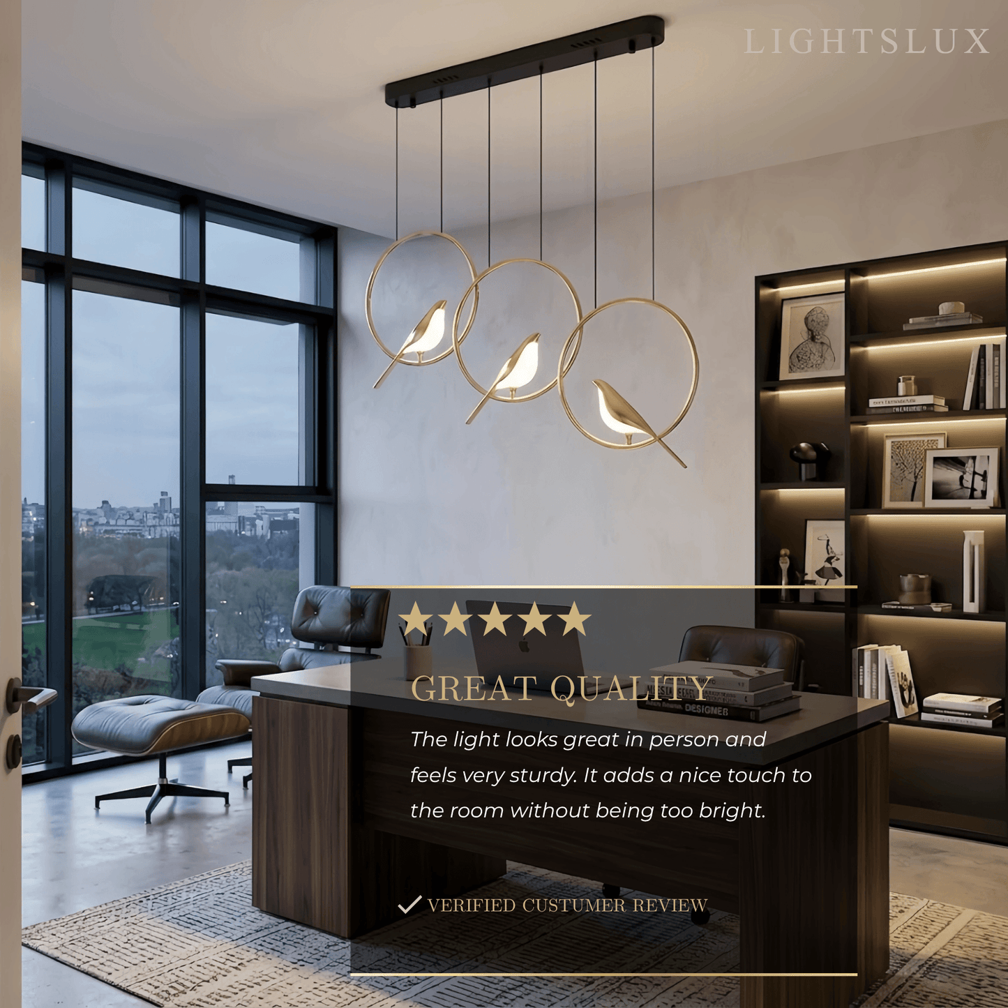 Vivara Nordic Magpie Bird Chandelier 