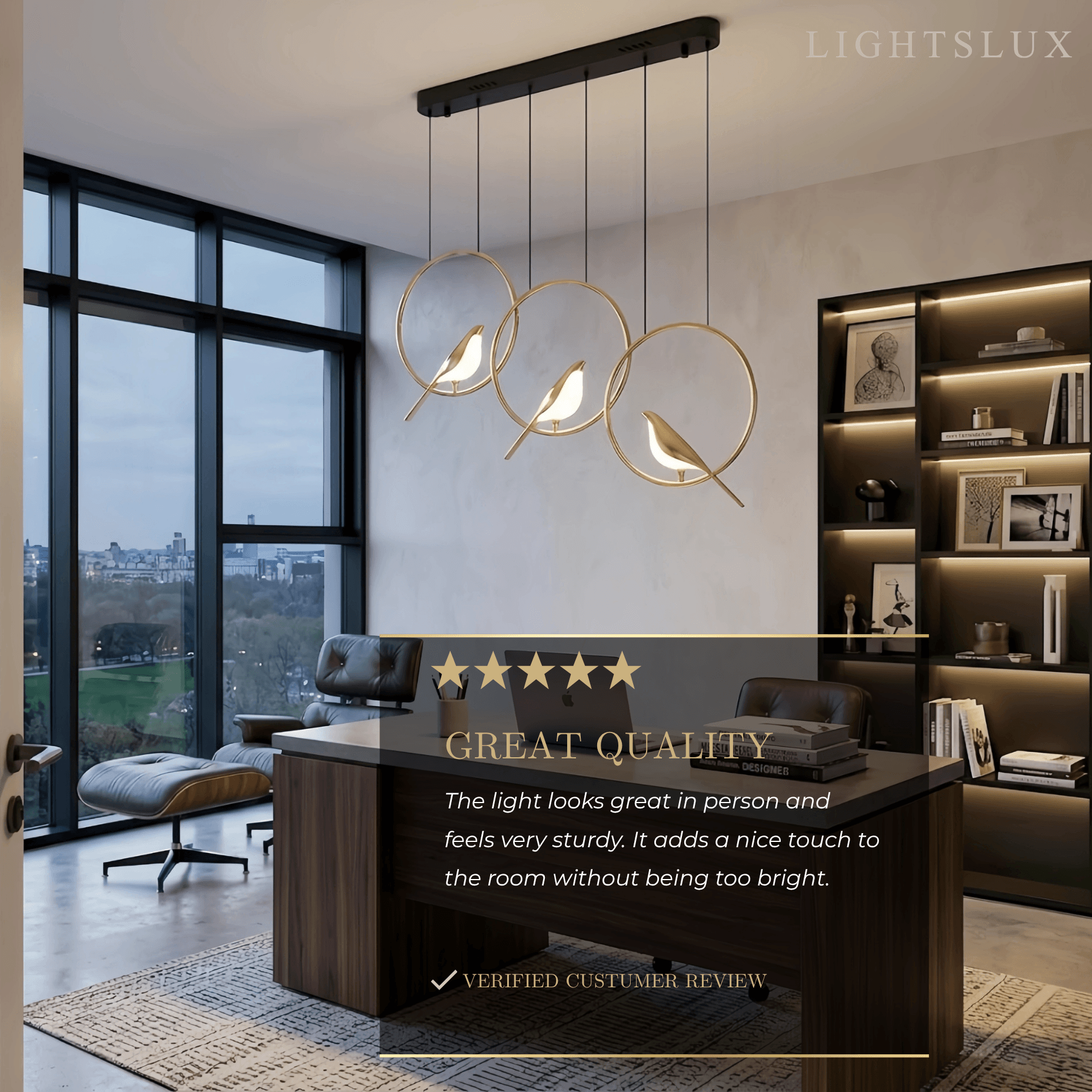 Vivara Nordic Magpie Bird Chandelier 