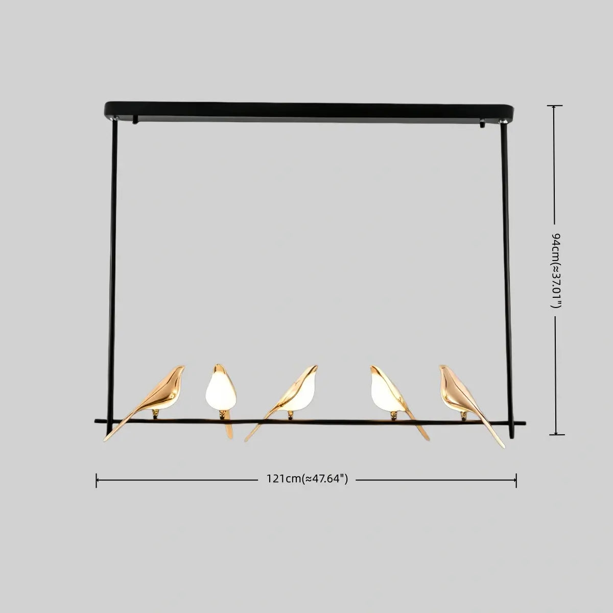 Vivara Nordic Magpie Bird Chandelier 