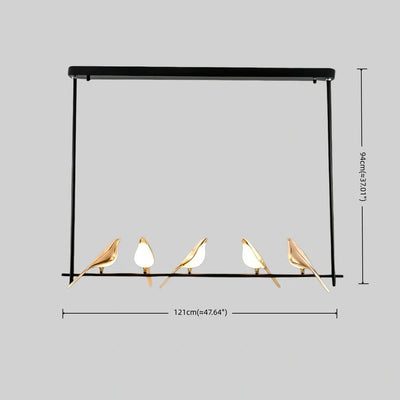 Vivara Nordic Magpie Bird Chandelier 