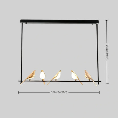 Vivara Nordic Magpie Bird Chandelier 
