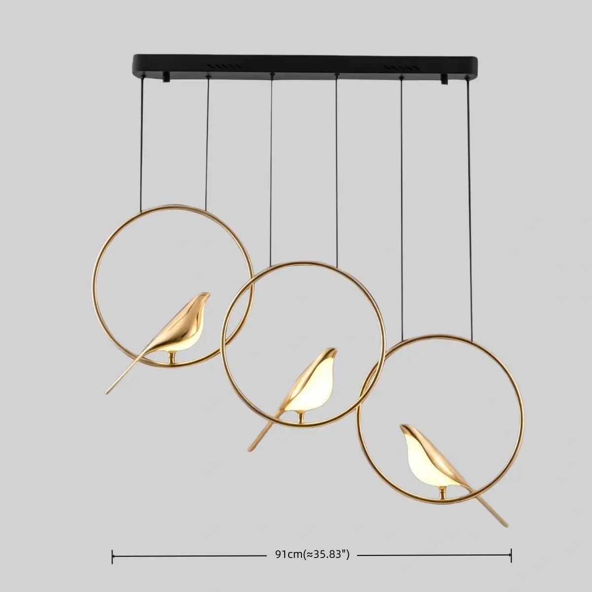 Vivara Nordic Magpie Bird Chandelier 