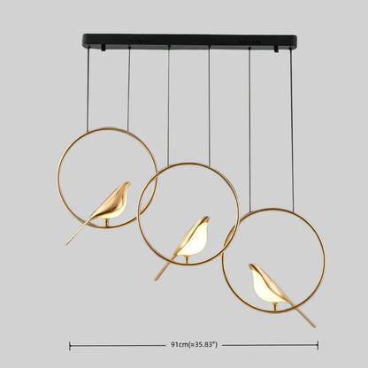 Vivara Nordic Magpie Bird Chandelier 