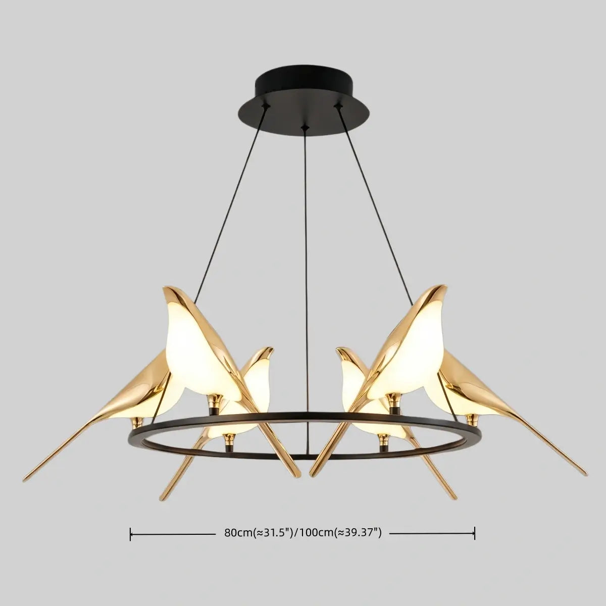 Vivara Nordic Magpie Bird Chandelier 